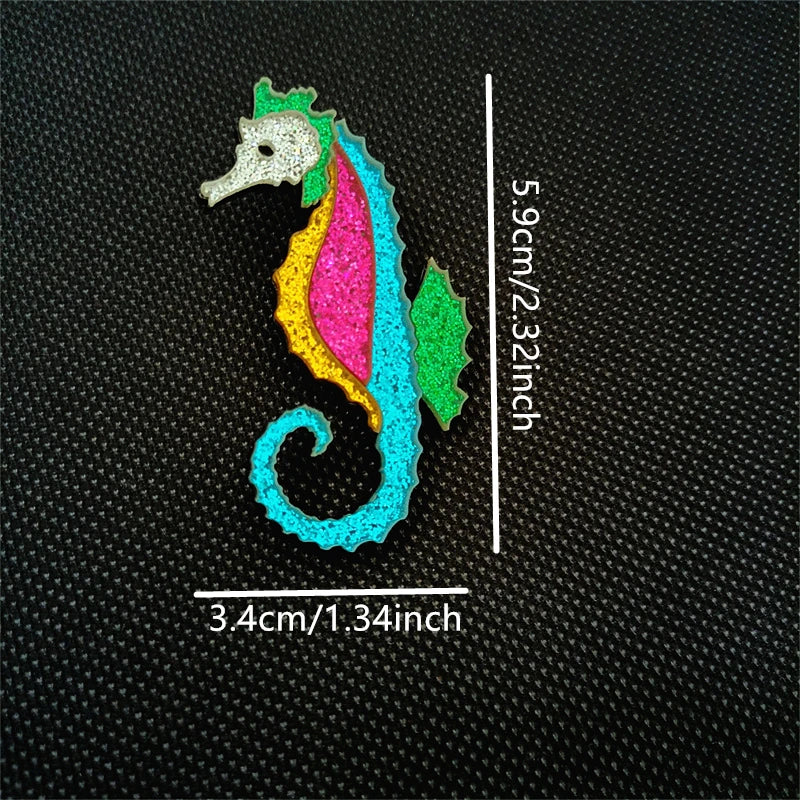 Stud Earrings Queen Seahorse