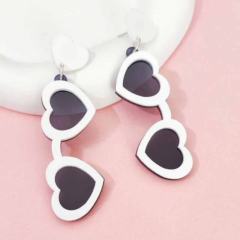 Stud Earrings Queen Sunglasses