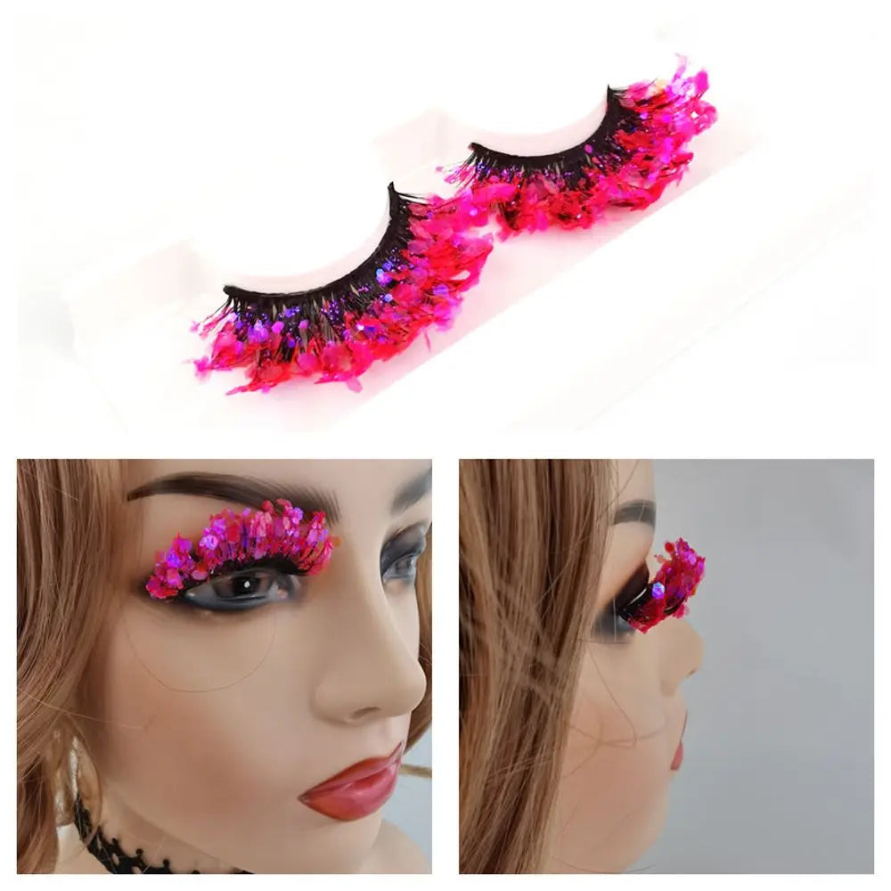 False Eyelashes Queen Sequins (Fuchsia)