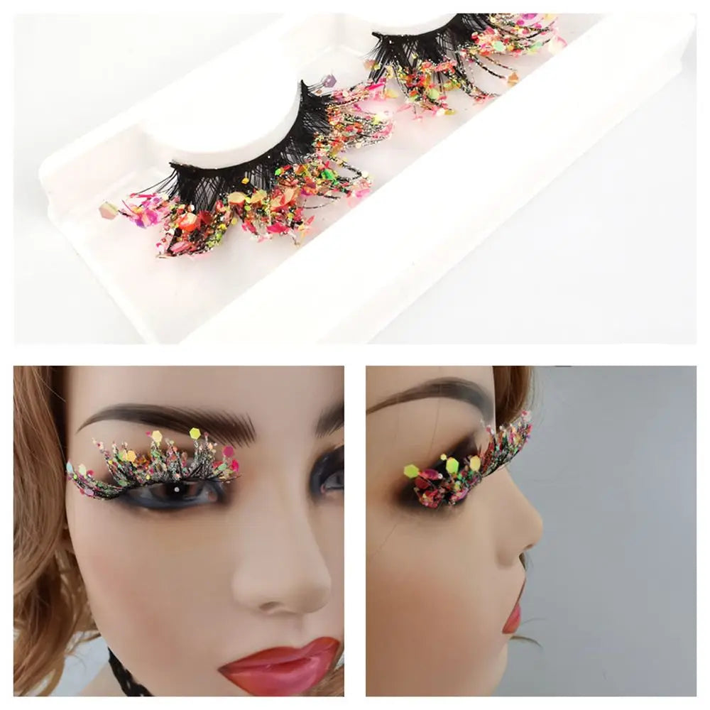 False Eyelashes Queen Sequins (Peach)