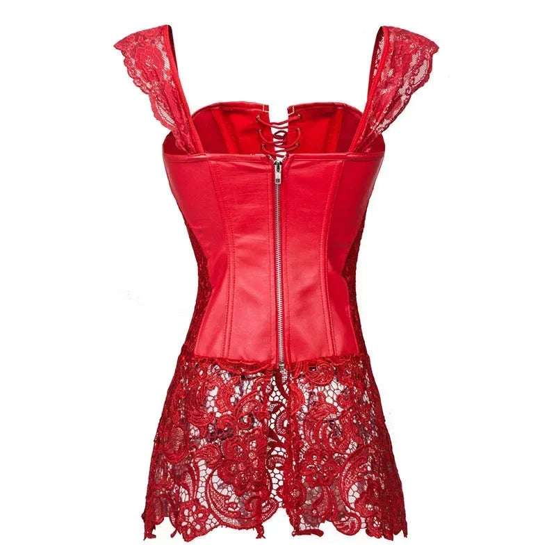 Corset Dress Drag Elvira (Red)