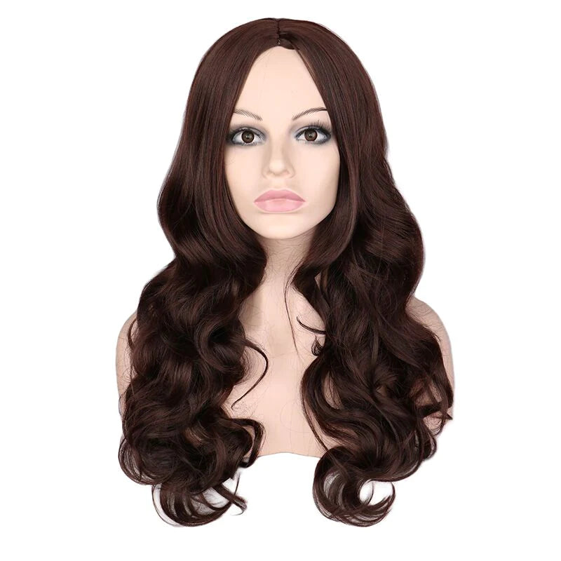 Brown top drag wig
