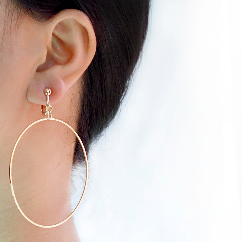 Clip Earrings Drag Hoola (Golden or Silvery) - The Drag Queen Closet