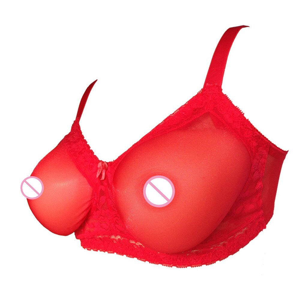 1200g/pair DD Cup Silicone Breast Forms Fake Boobs Chest Bust