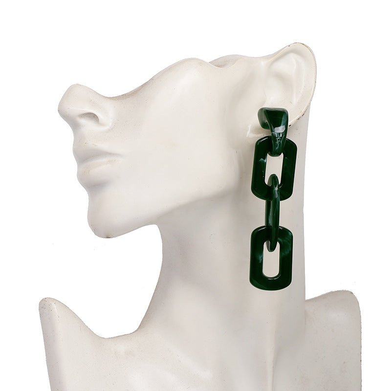 Stud Earrings Queen Chainthy (3 Colors) - The Drag Queen Closet