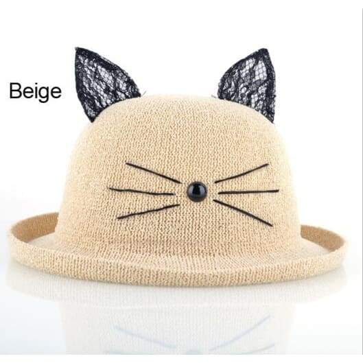 Hat Drag Kitten (Beige)
