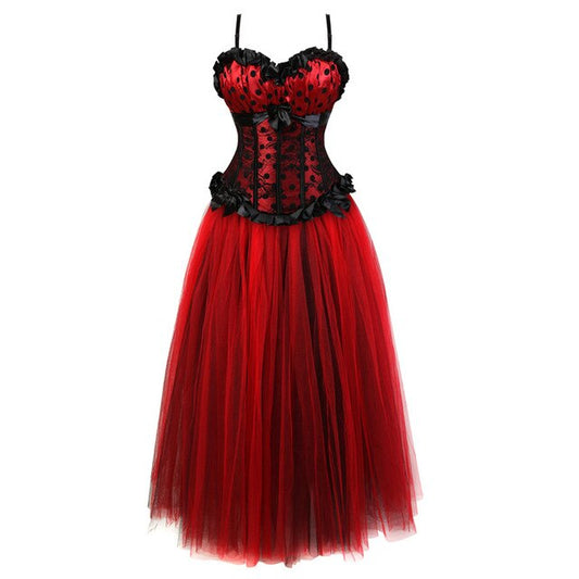 Corset Dress Drag Ninette (Red)