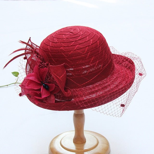 Hat Queen Divinna (Wine Red)