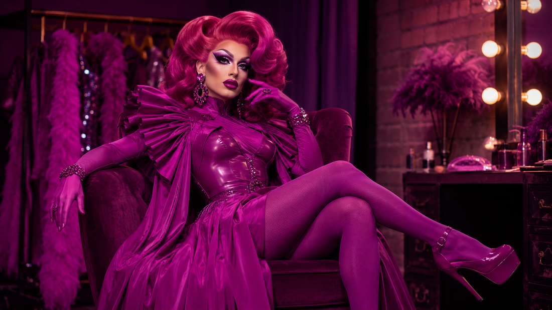Monochrome drag queen looks: one color, full fantasy