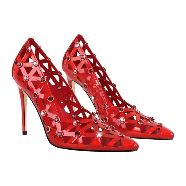 Sapatos Queen Thaxsa (vermelho)