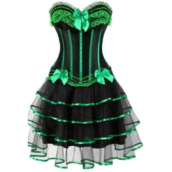 Corset Dress Drag Martina (Green)