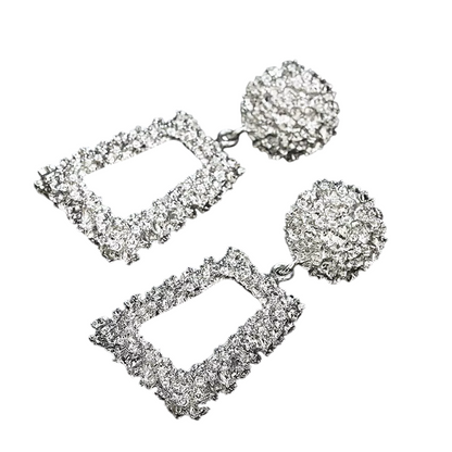 Clip Earrings Drag Reich (Golden or Silvery)