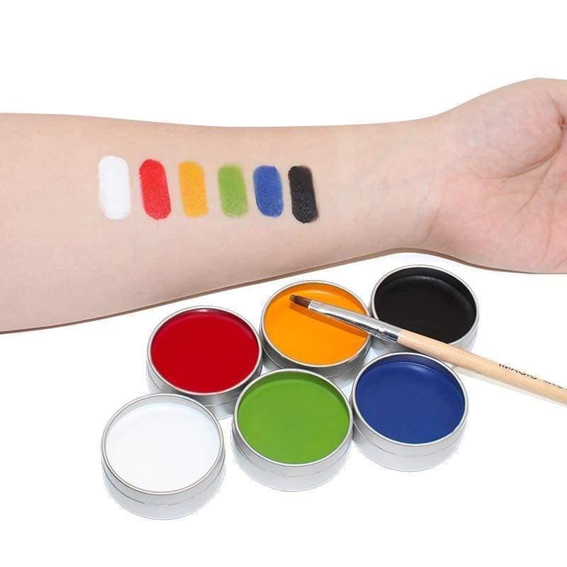 6 couleurs régler le visage et Body Peinture