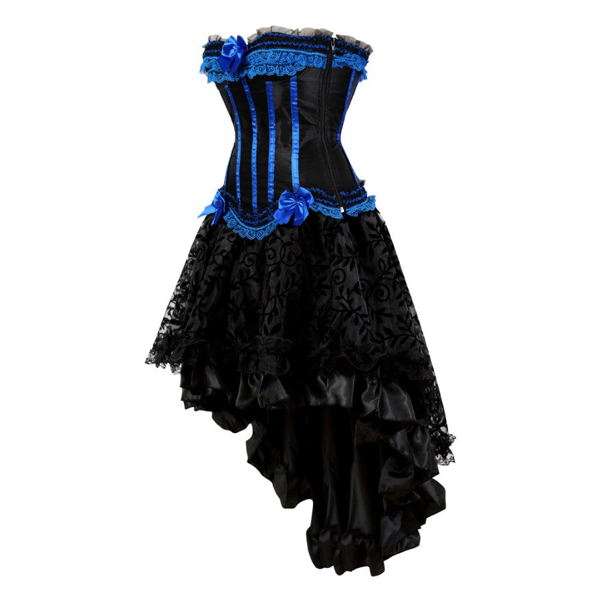 Espartilho Vestido Drag Esmeralda (azul)