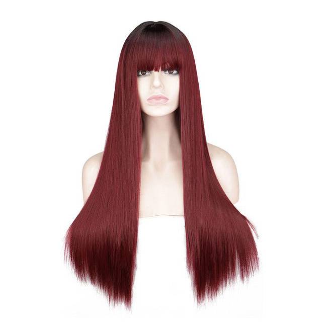 Wig Queen Eowyn (Dark wine red)