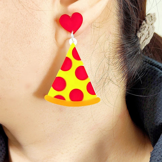 Stud Earrings Queen Pizza