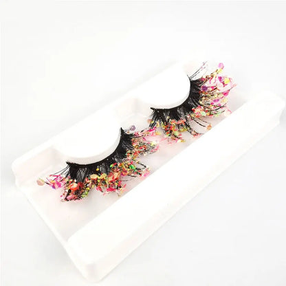 False Eyelashes Queen Sequins (Peach)