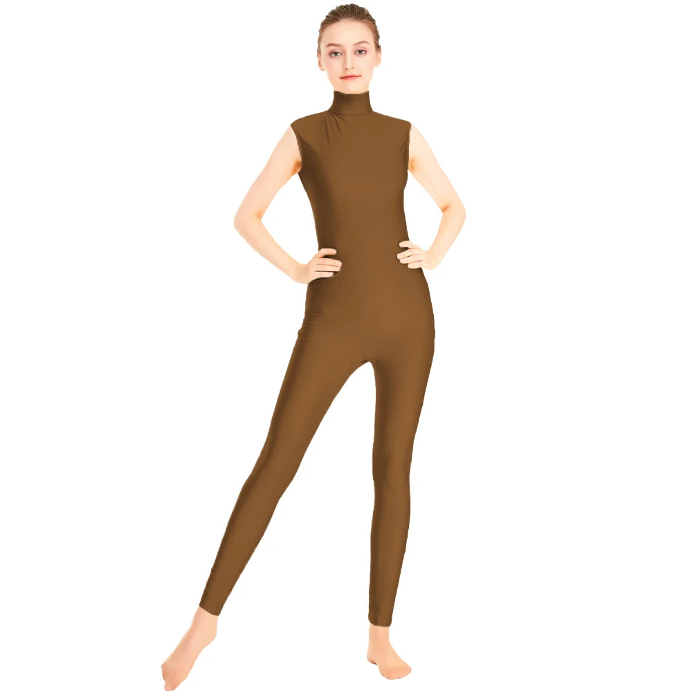 Unitard Queen Satin (Brown)