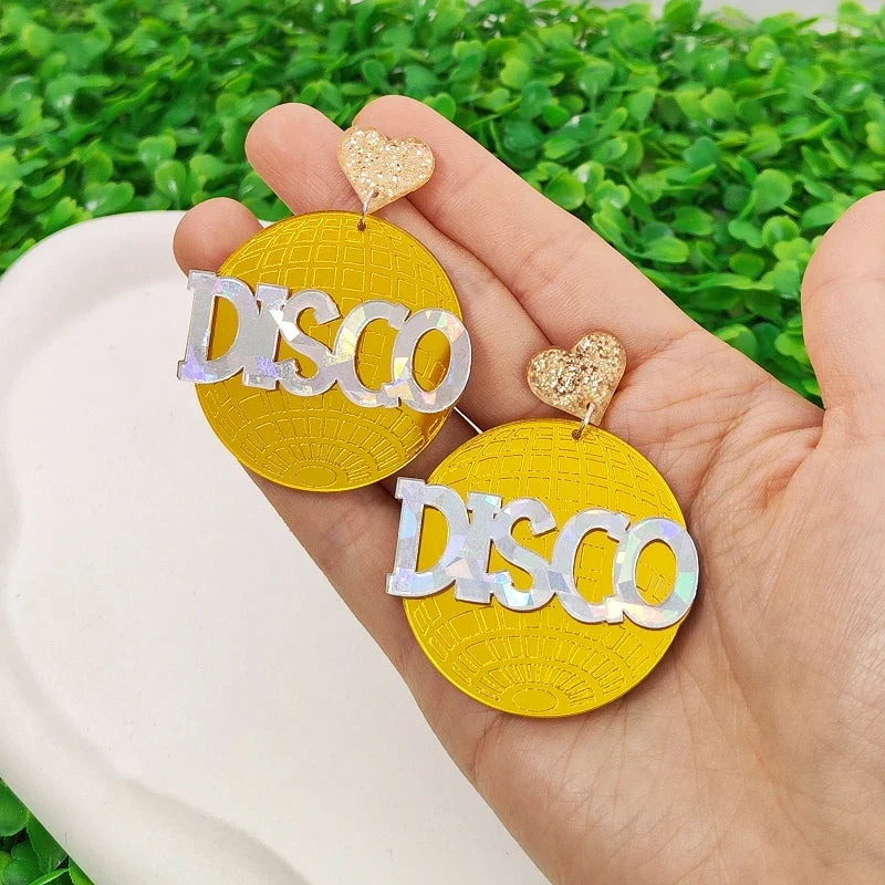 Stud Earrings Queen Disco