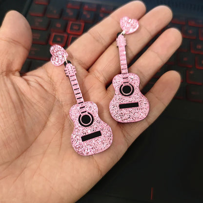 Stud Earrings Queen Guitar