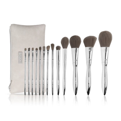 Makeup Brush Set Queen Glamour (13 Brushes + Bag)