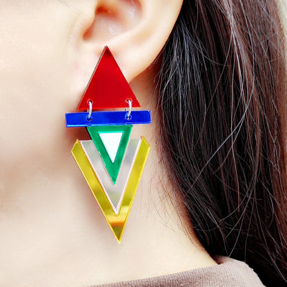 Stud Earrings Queen Reflex