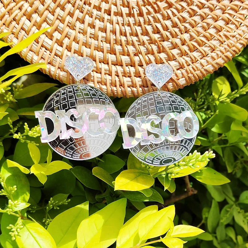 Stud Earrings Queen Disco