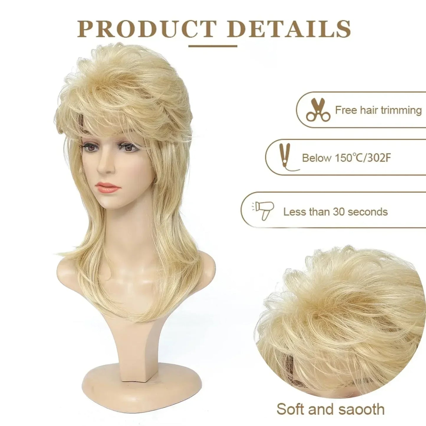 Wig Queen Dolly (4 Colors)