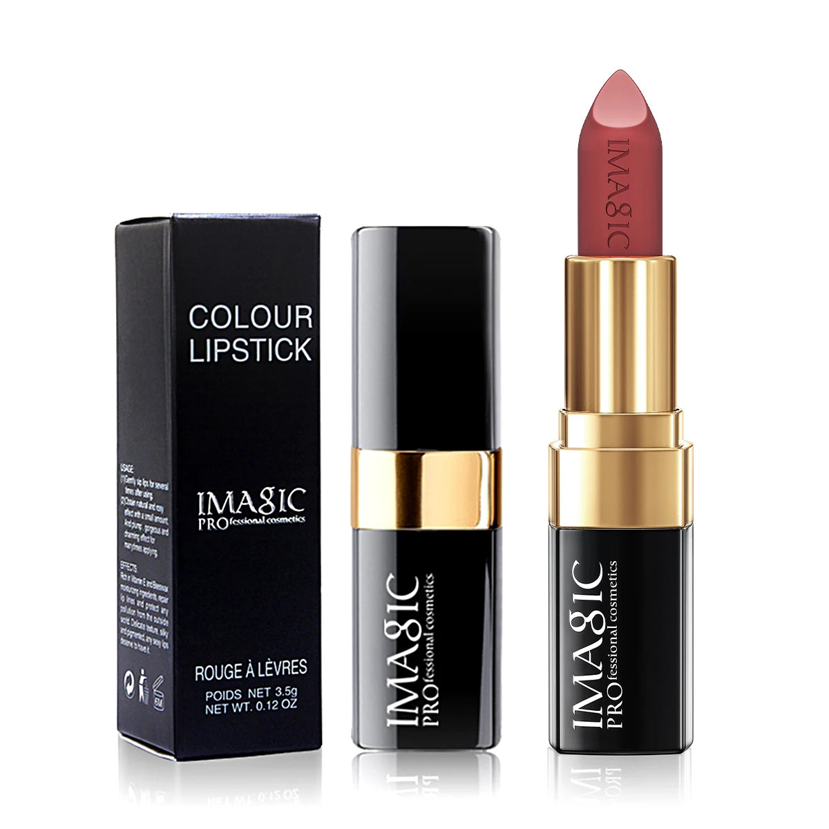 IMAGIC lipstick with packaging on a white background