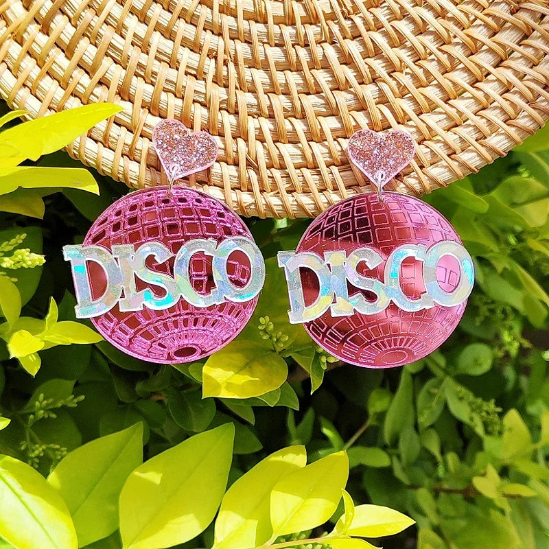 Stud Earrings Queen Disco