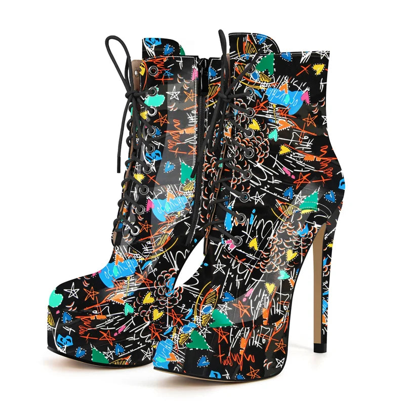 Boots Queen Graffiti