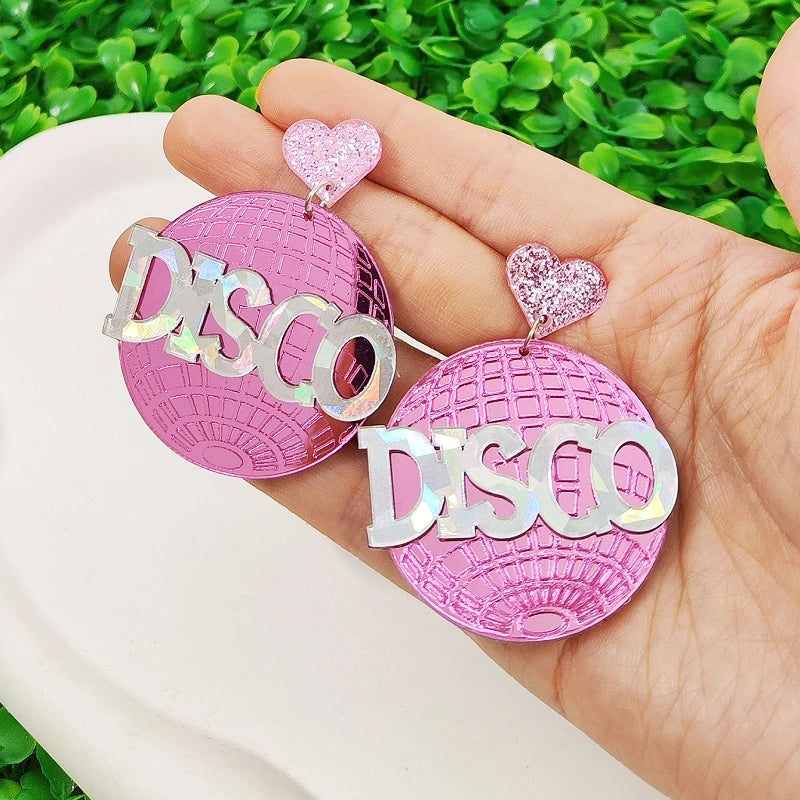 Stud Earrings Queen Disco