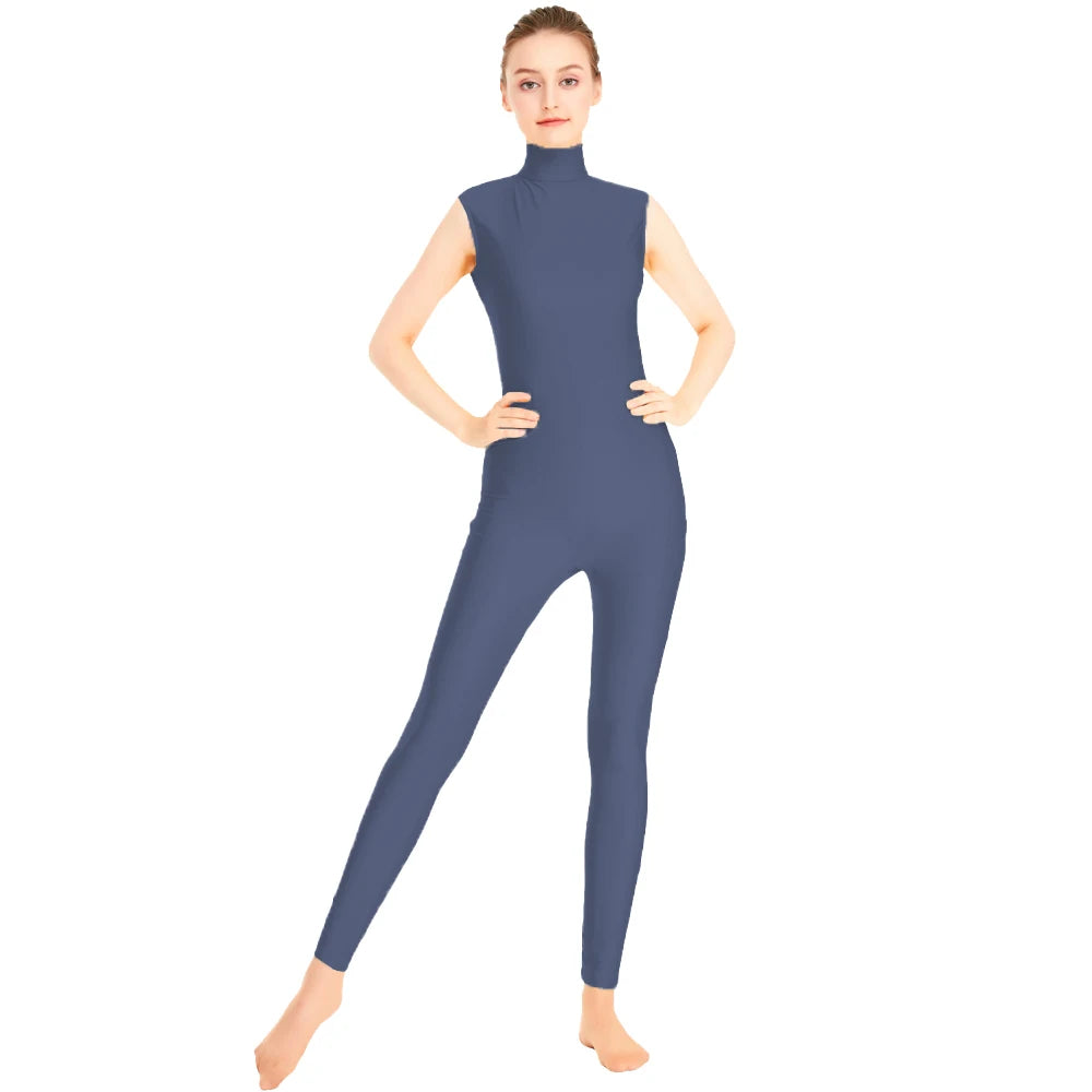 Unitard Queen Satin (Deep gray)