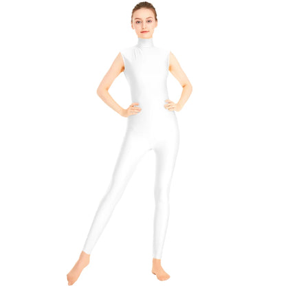 Unitard Queen Satin (White)