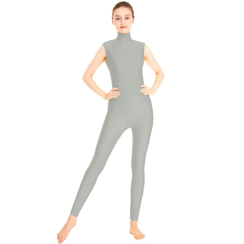 Unitard Queen Satin (Gray)