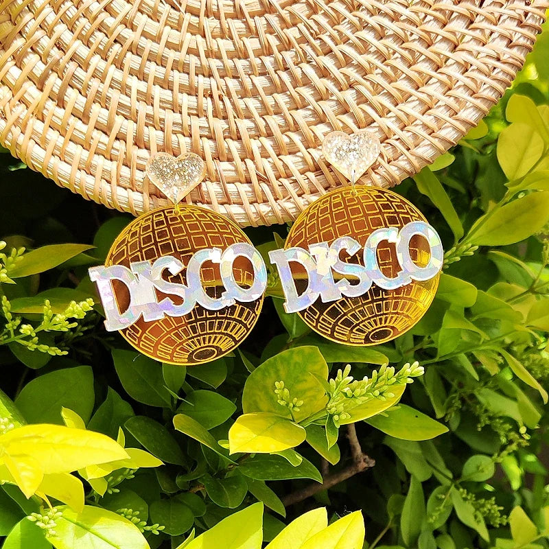 Stud Earrings Queen Disco