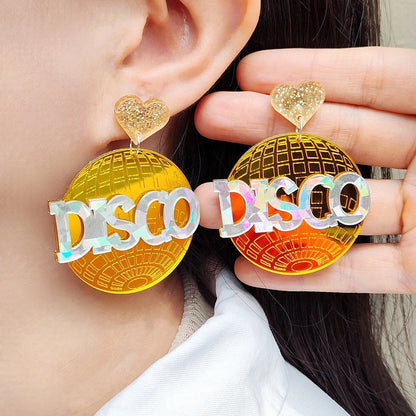 Stud Earrings Queen Disco