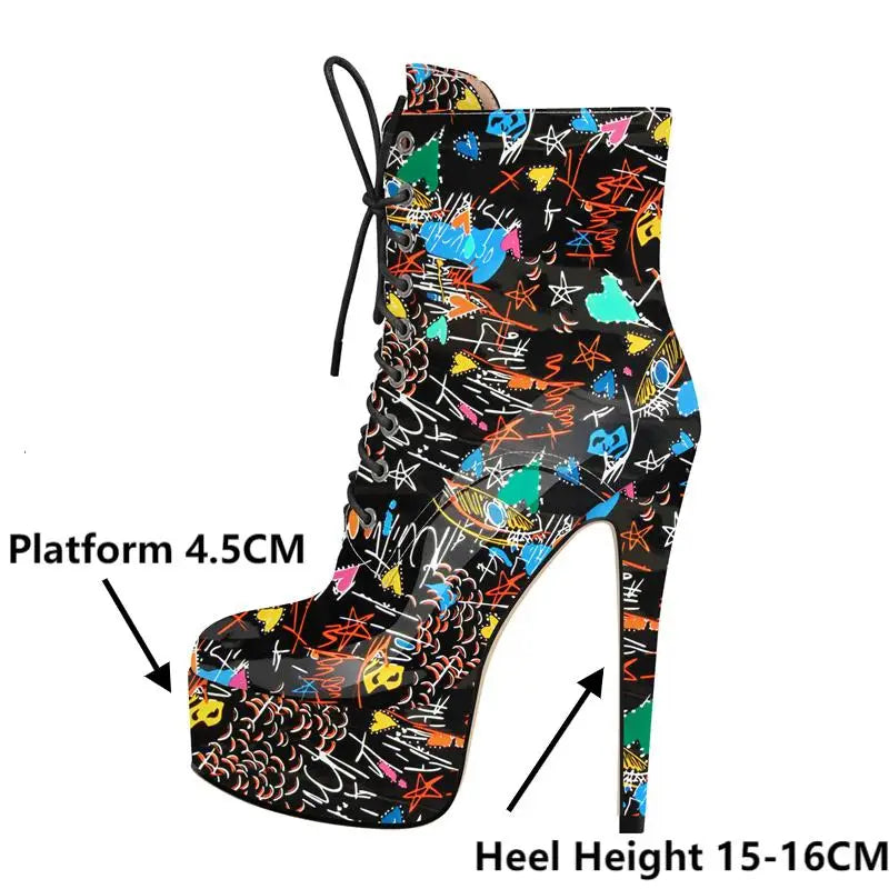 Boots Queen Graffiti
