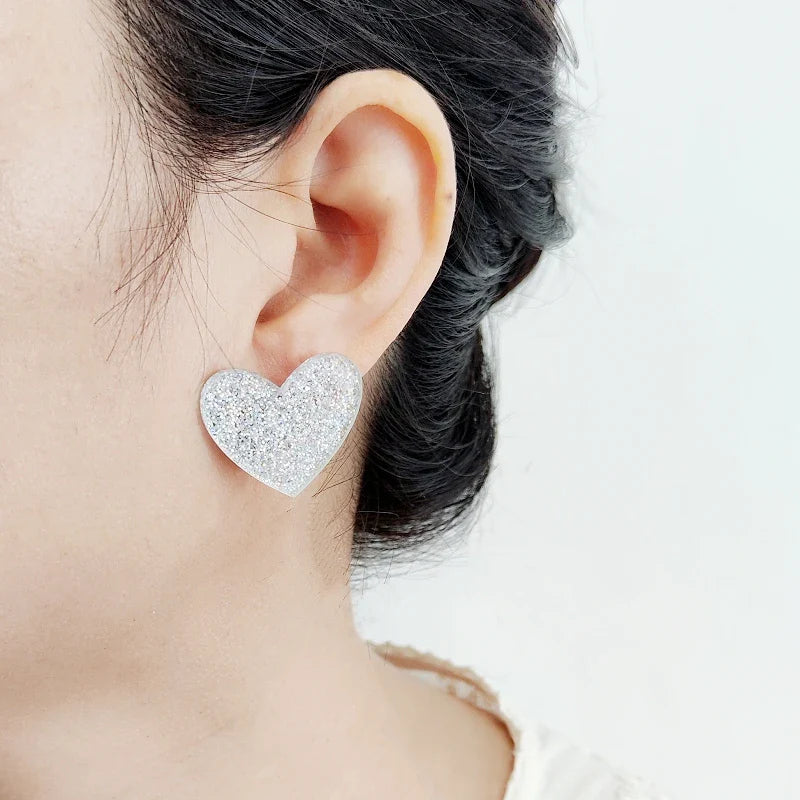 Stud Earring Queen Hearts