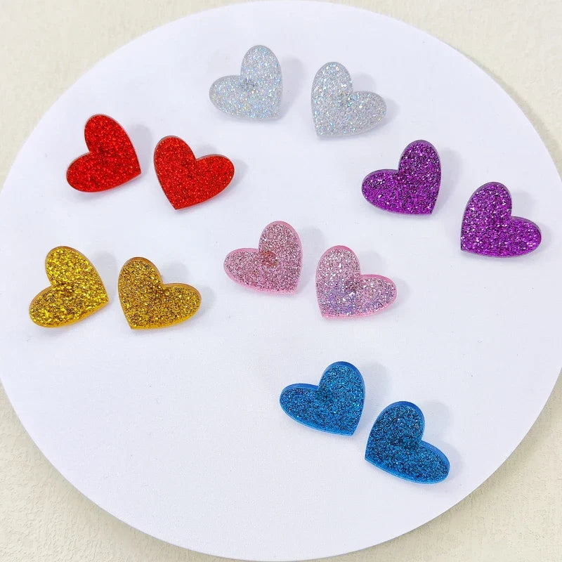 Stud Earring Queen Hearts