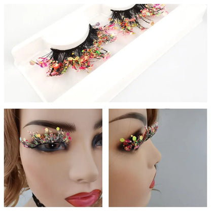 False Eyelashes Queen Sequins (Peach)