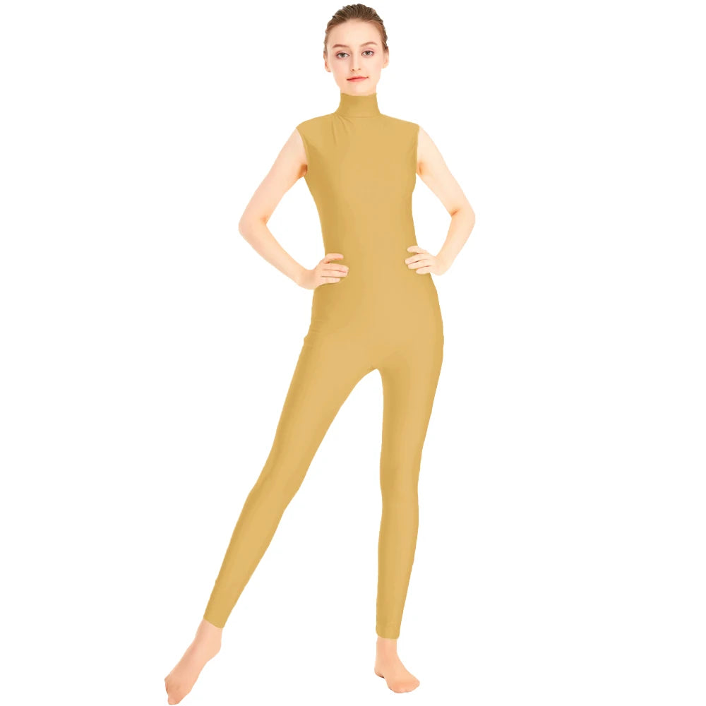 Unitard Queen Satin (Nude)