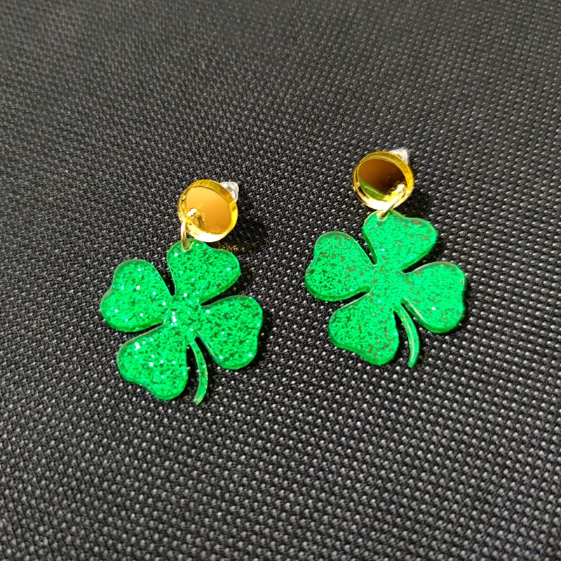 Stud Earrings Queen Clover