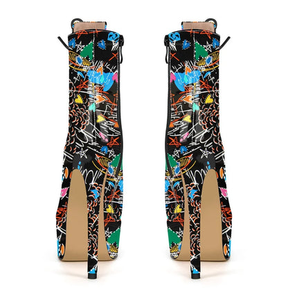 Boots Queen Graffiti