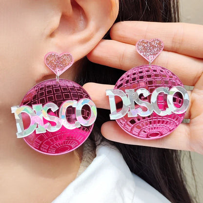 Stud Earrings Queen Disco