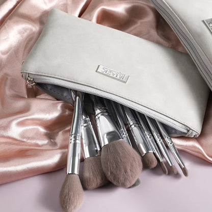 Makeup Brush Set Queen Glamour (13 Brushes + Bag)