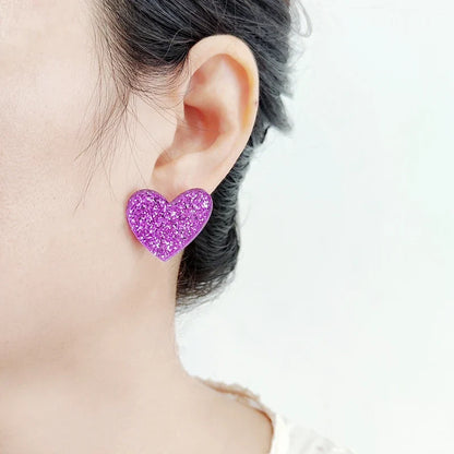 Stud Earring Queen Hearts