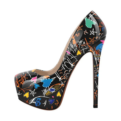 Pumps Queen Graffiti (2 Colors)