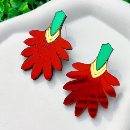 Stud Earrings Queen Flowers