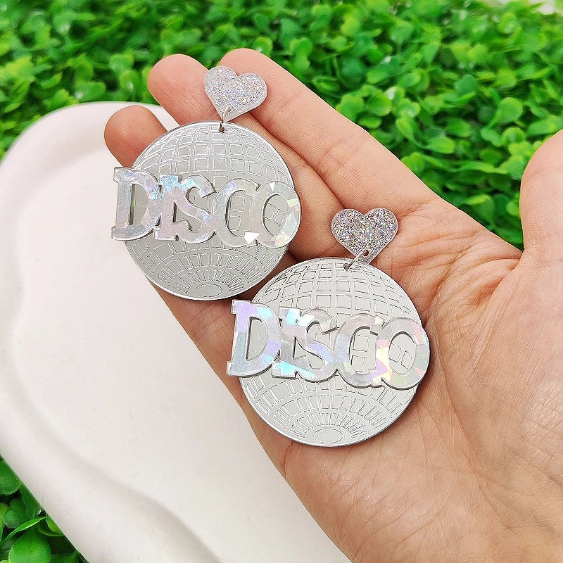 Stud Earrings Queen Disco